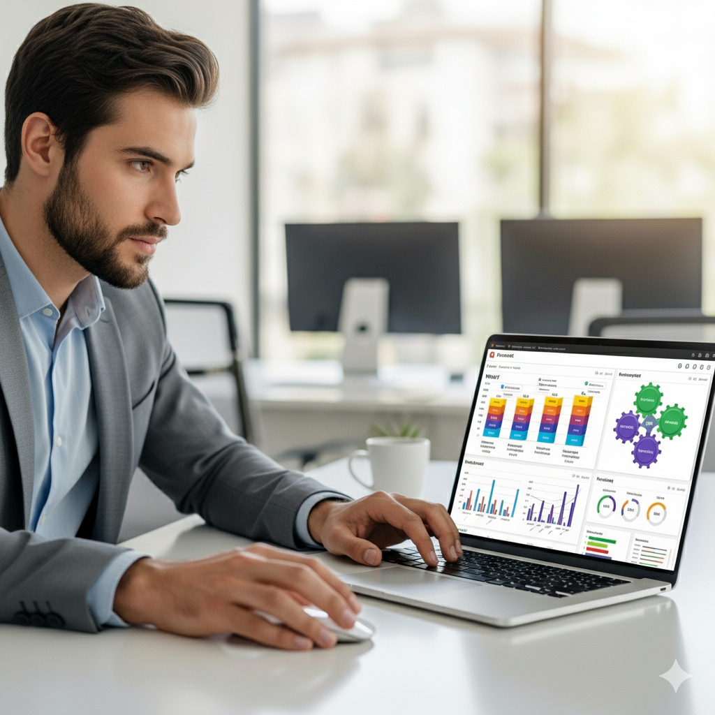 Holistic 3-way business model in Power BI